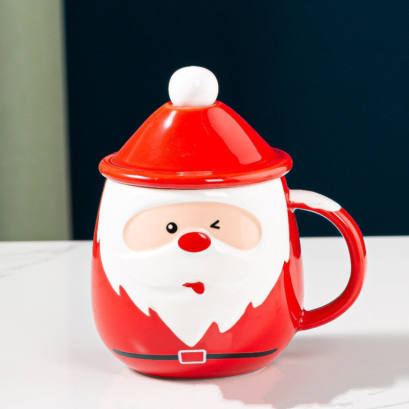 Santa Claus Ceramic Mugs Milk Coffee Cups