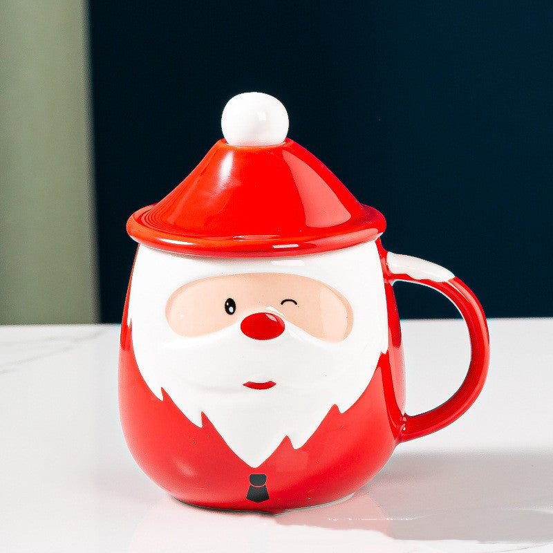 Santa Claus Ceramic Mugs Milk Coffee Cups