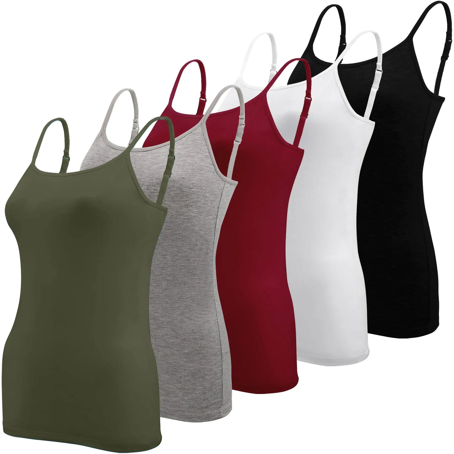 BQTQ 5 Pcs Women's Camisole Tank Tops