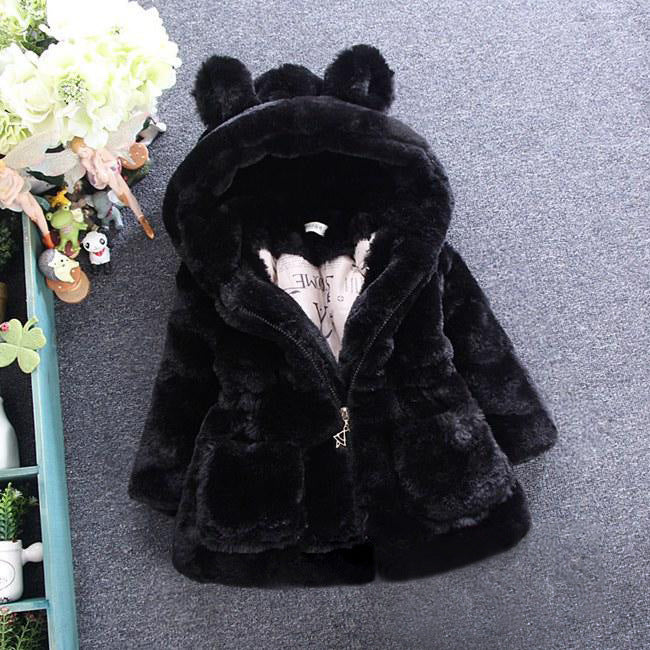 Fur coat for autumn and winter