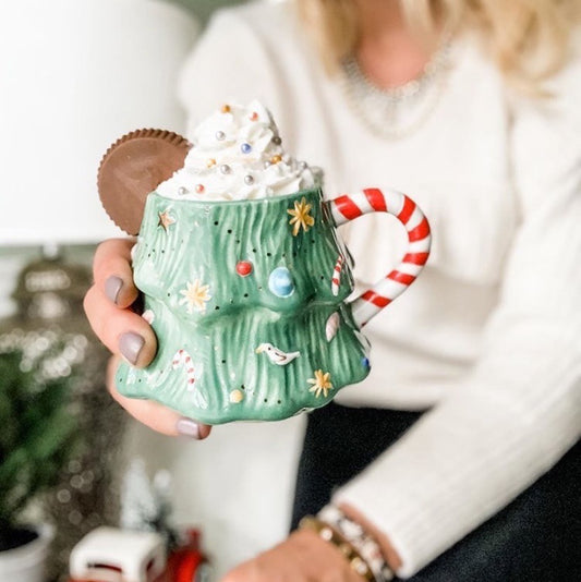 Minimalist Ceramic Christmas Mugs