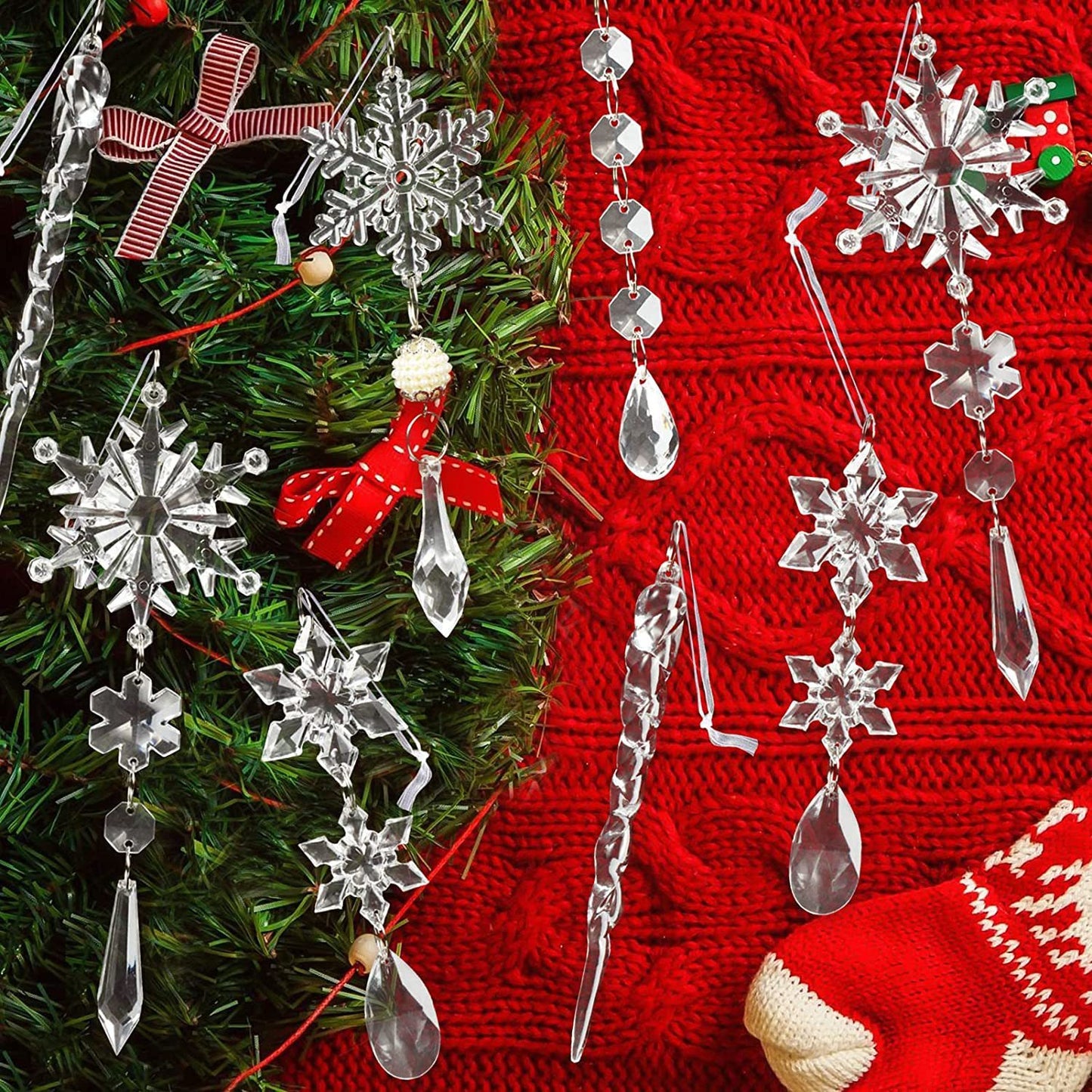 10pcs Christmas Tree Hanging Pendants