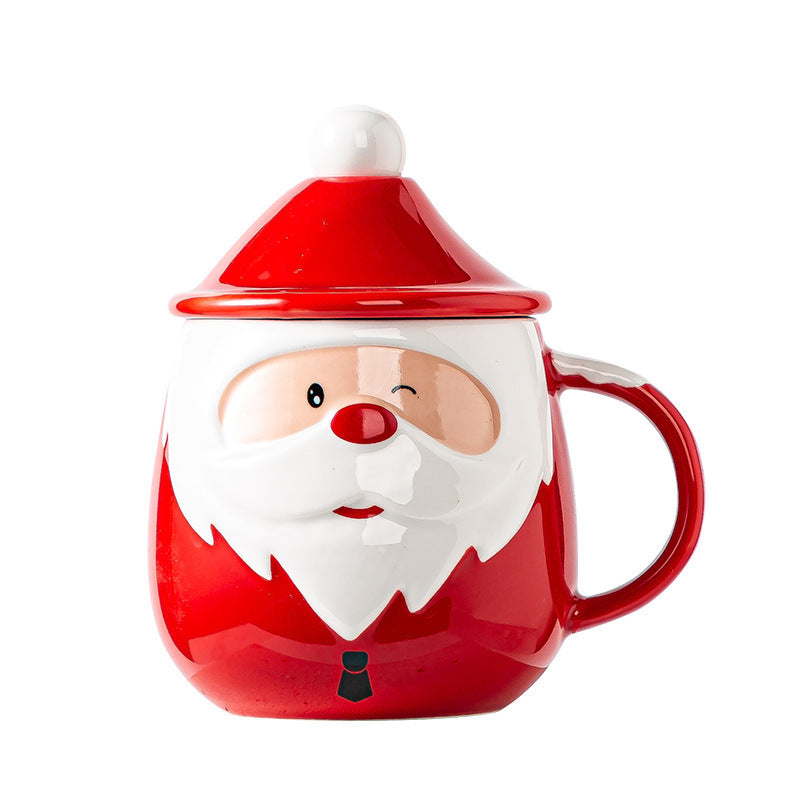 Santa Claus Ceramic Mugs Milk Coffee Cups