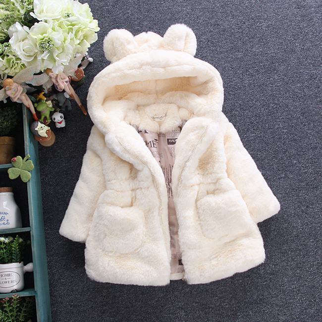 Fur coat for autumn and winter