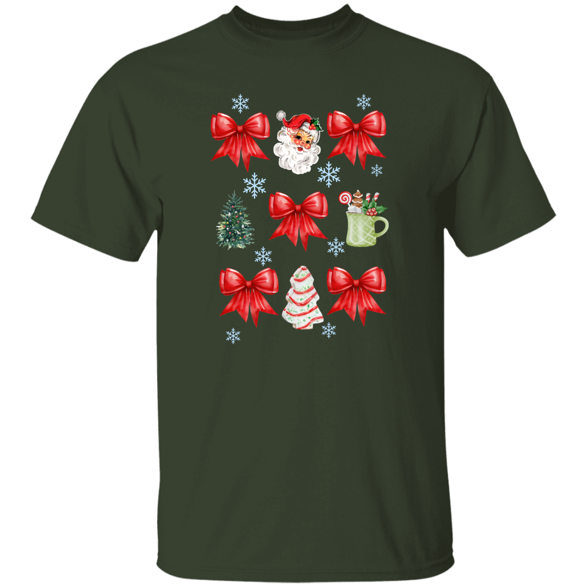 Christmas Coquette Bow T-shirt | Sweatshirt