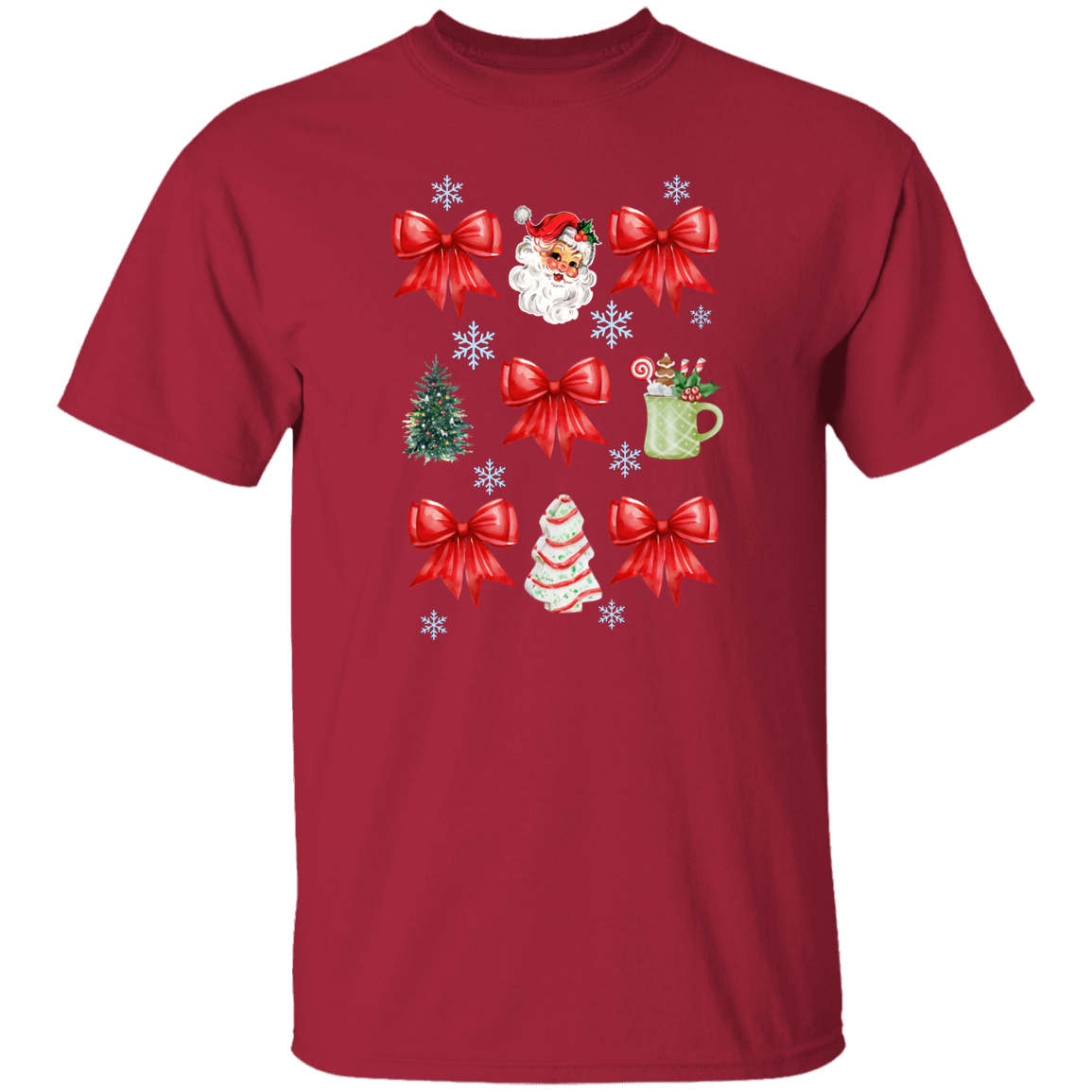 Christmas Coquette Bow T-shirt | Sweatshirt