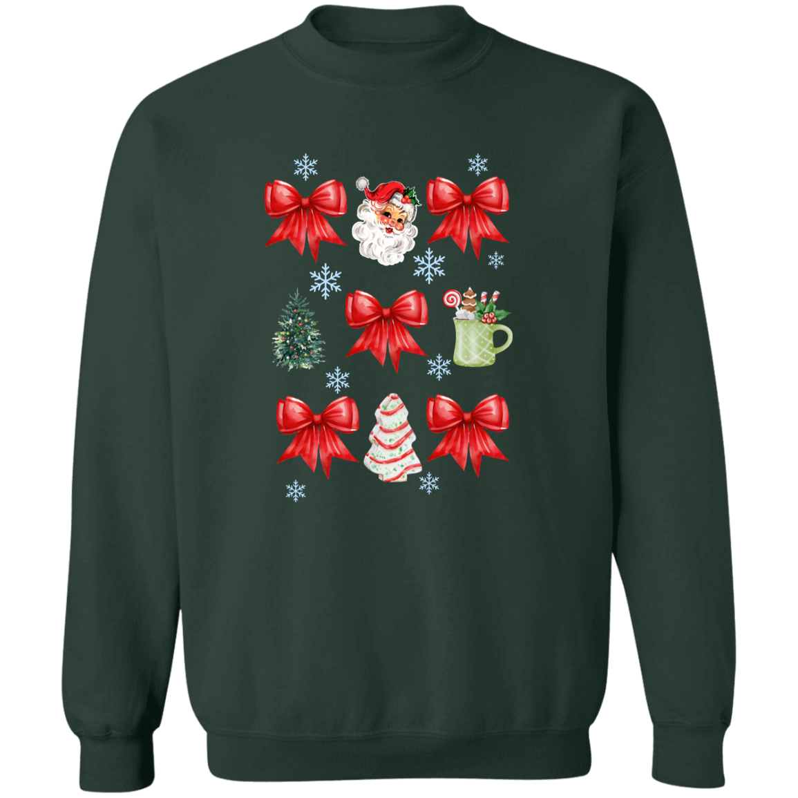 Christmas Coquette Bow T-shirt | Sweatshirt