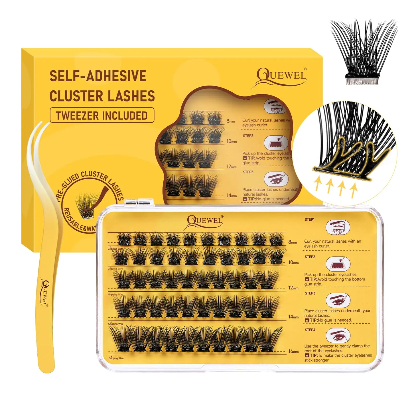 QUEWEL Self Adhesive Eyelashes