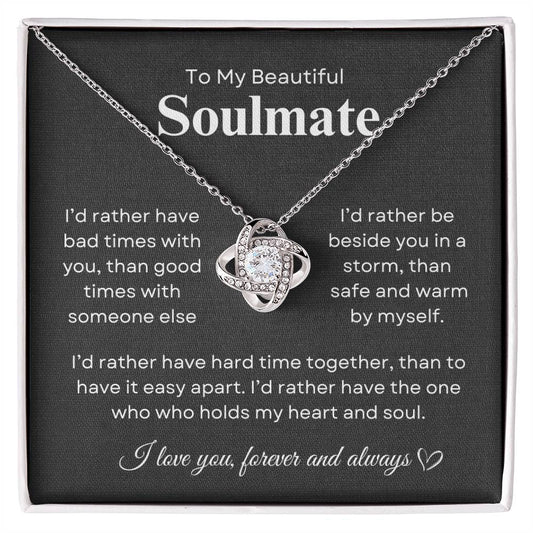 Beautiful Soulmate | Love Knot Necklace