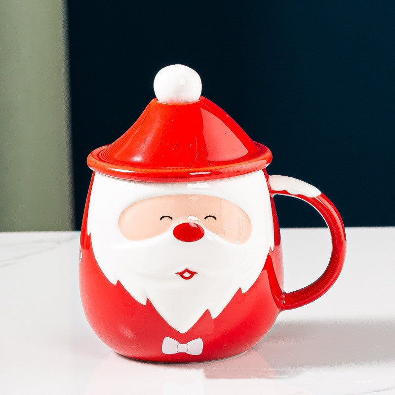 Santa Claus Ceramic Mugs Milk Coffee Cups