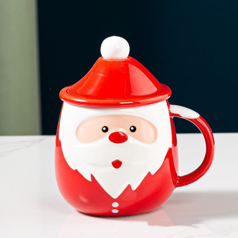 Santa Claus Ceramic Mugs Milk Coffee Cups