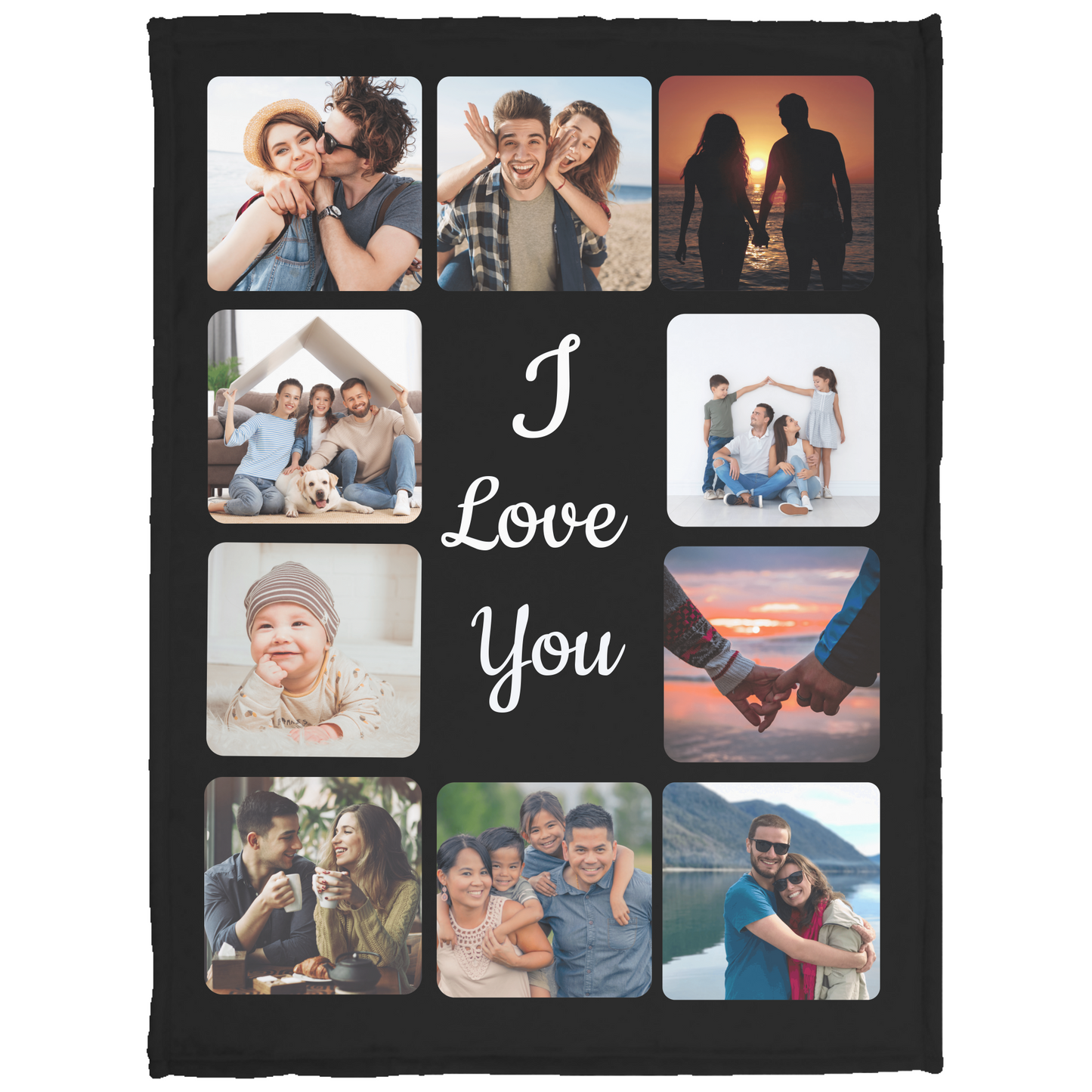 Personalized Blanket (10 Photos)