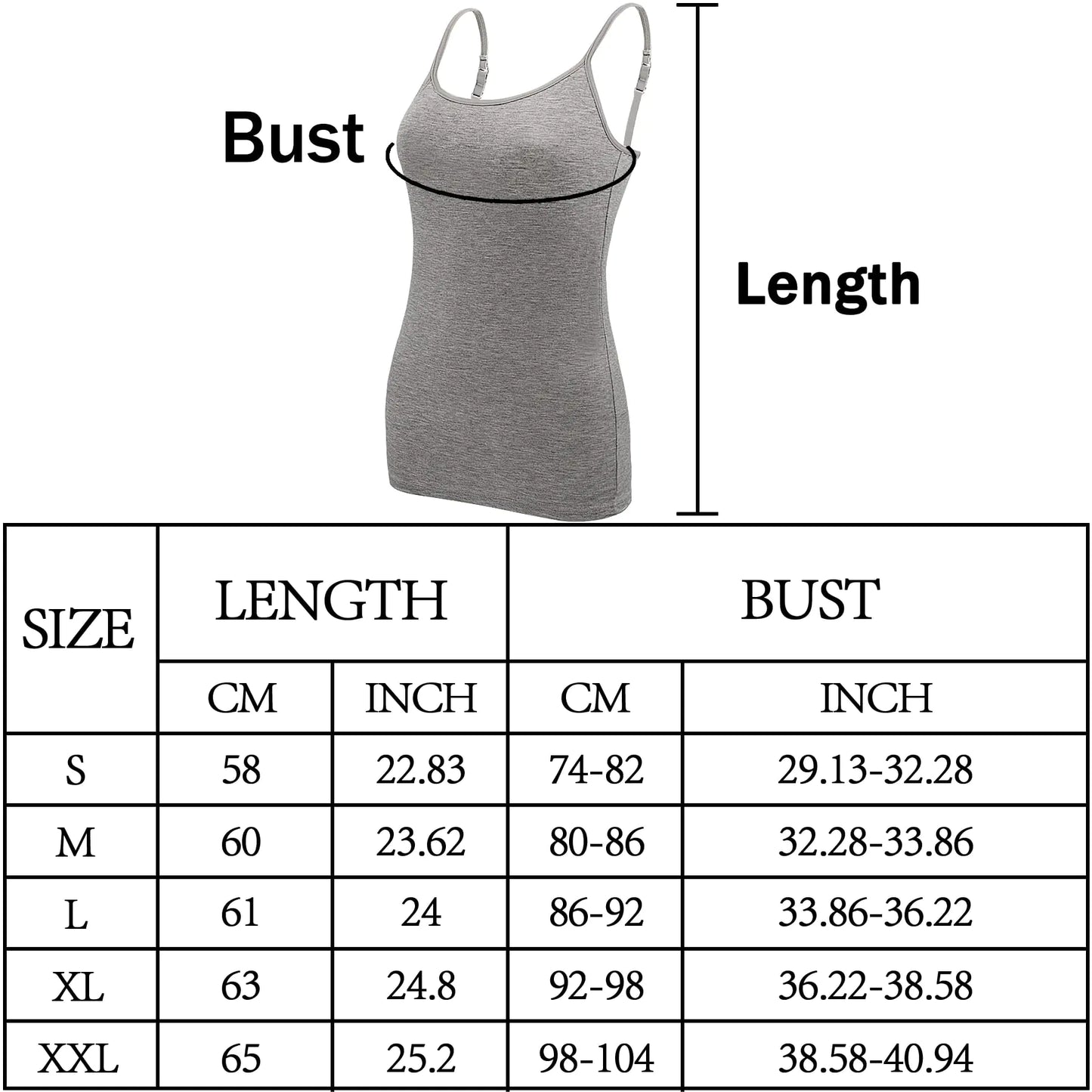 BQTQ 5 Pcs Women's Camisole Tank Tops