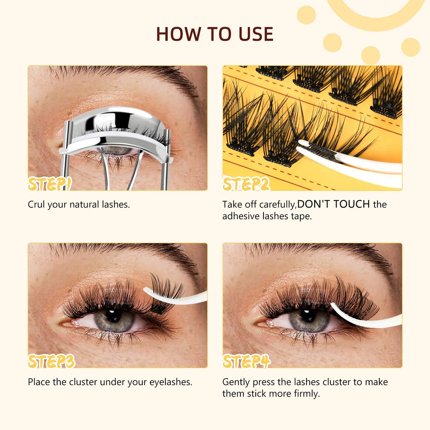 QUEWEL Self Adhesive Eyelashes